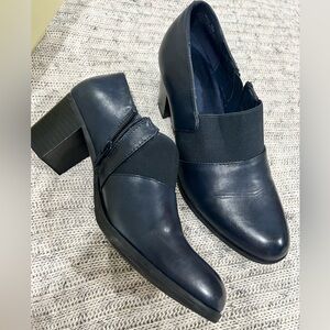 Kim Rogers Navy Heeled Boots